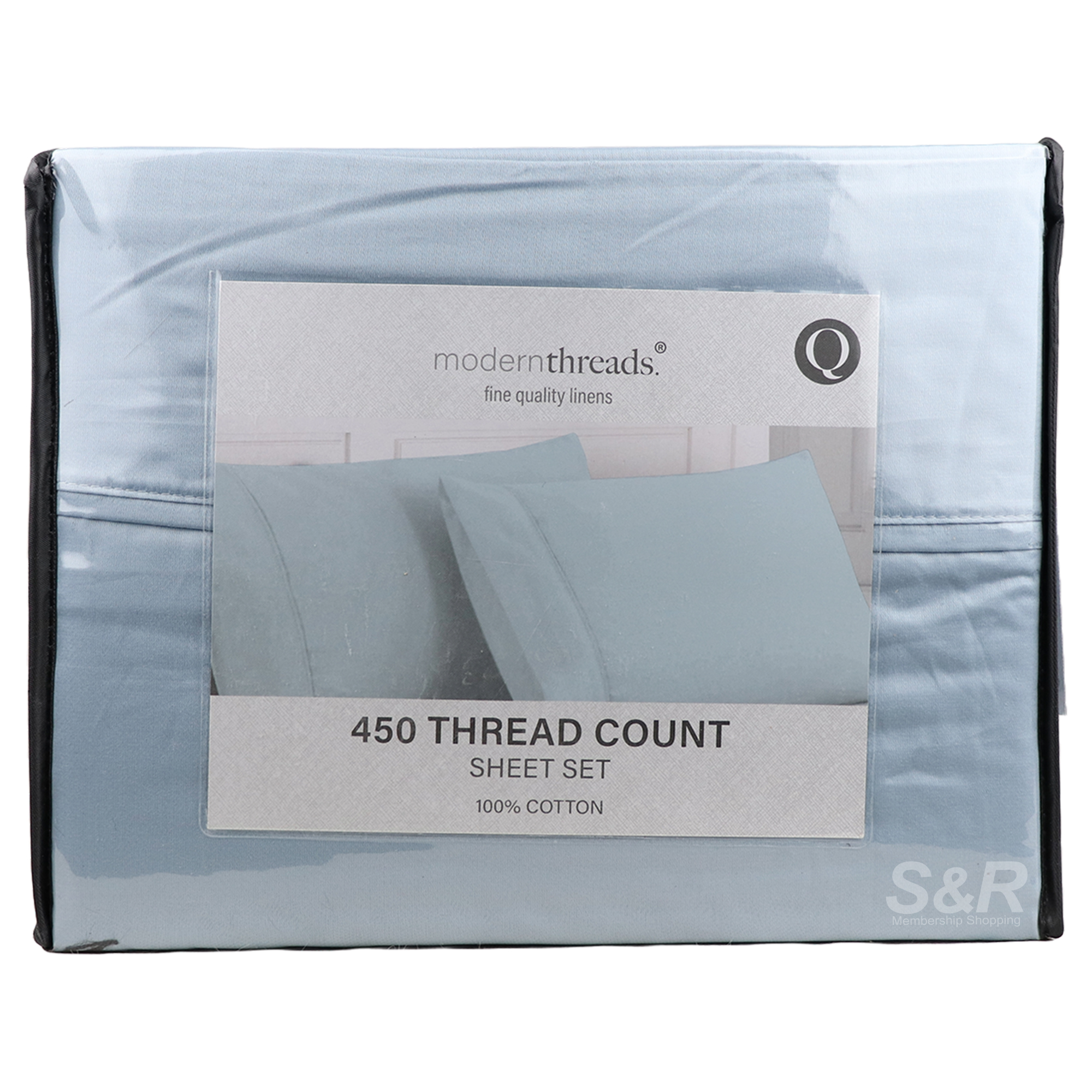 Modern Threads 450 Thread Count Blue Queen Sheet Set Modern Threads 450 Thread Count Blue Queen Sheet Set
